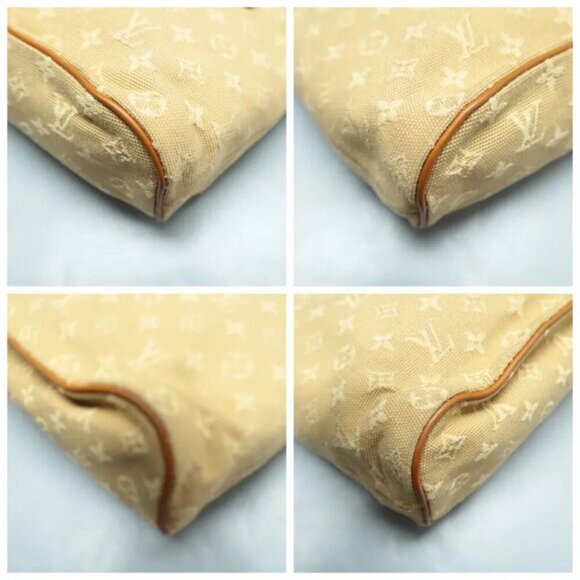 100% Authentic Louis Vuitton  Brown Monogram Cloth Shoulder Bag 778-111024 - Picture 6 of 12